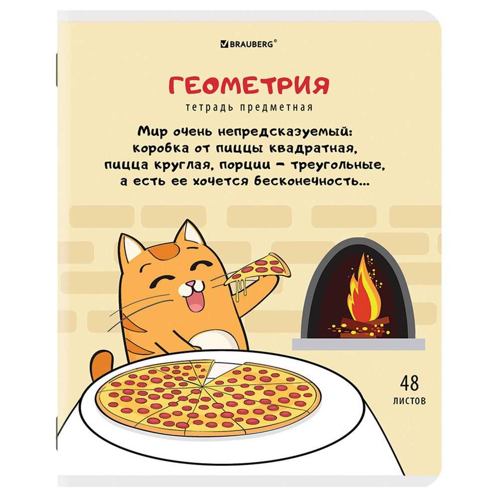 Тетради предметные, КОМПЛЕКТ 12 ПРЕДМЕТОВ, 48 л., TWIN-лак, BRAUBERG, "КОТ-ЭНТУЗИАСТ"