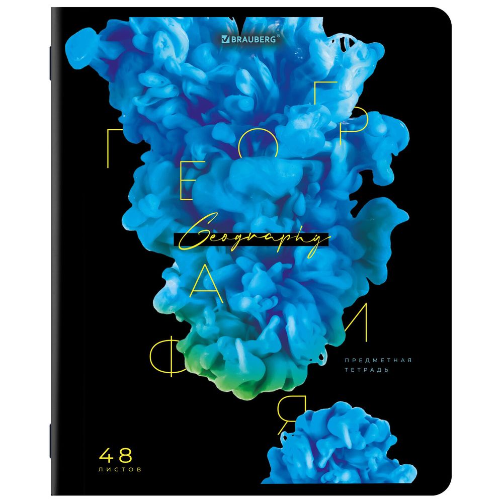Тетради предметные, КОМПЛЕКТ 12 ПРЕДМЕТОВ, 48 л., глянцевый УФ-лак, BRAUBERG, "PIGMENT"