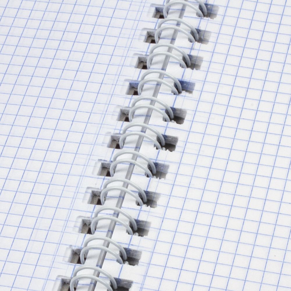 Тетрадь А4, 120 л., BRAUBERG гребень, клетка, обложка картон, "Vision"