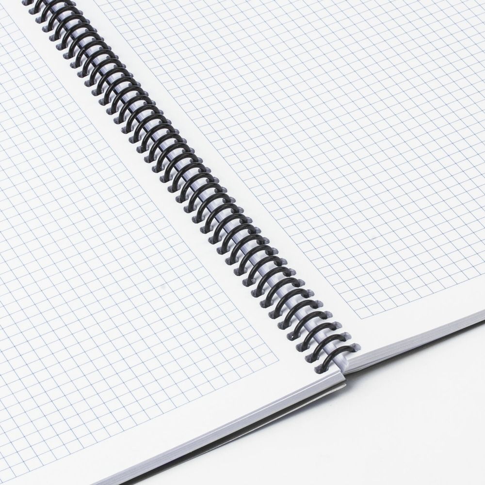 Тетрадь А4 120 л. BRAUBERG "Metropolis", спираль пластиковая, клетка, обложка пластик, ЧЕРНЫЙ