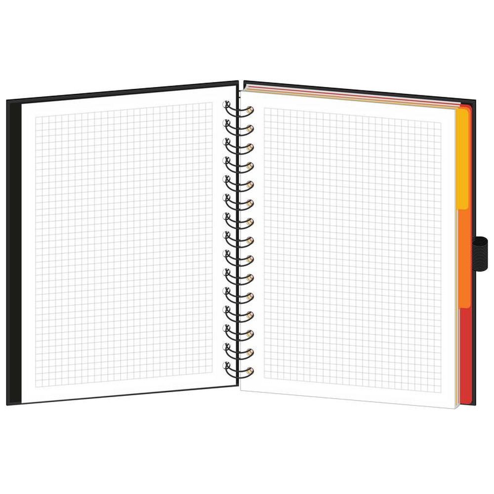 Бизнес-тетрадь 120л, А5, клетка спираль, Mariner Wisdom 8, тв. обл.