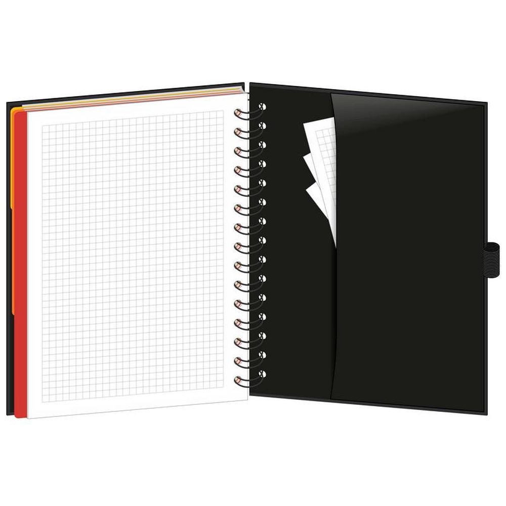 Бизнес-тетрадь 120л, А5, клетка спираль, Mariner Wisdom 8, тв. обл.