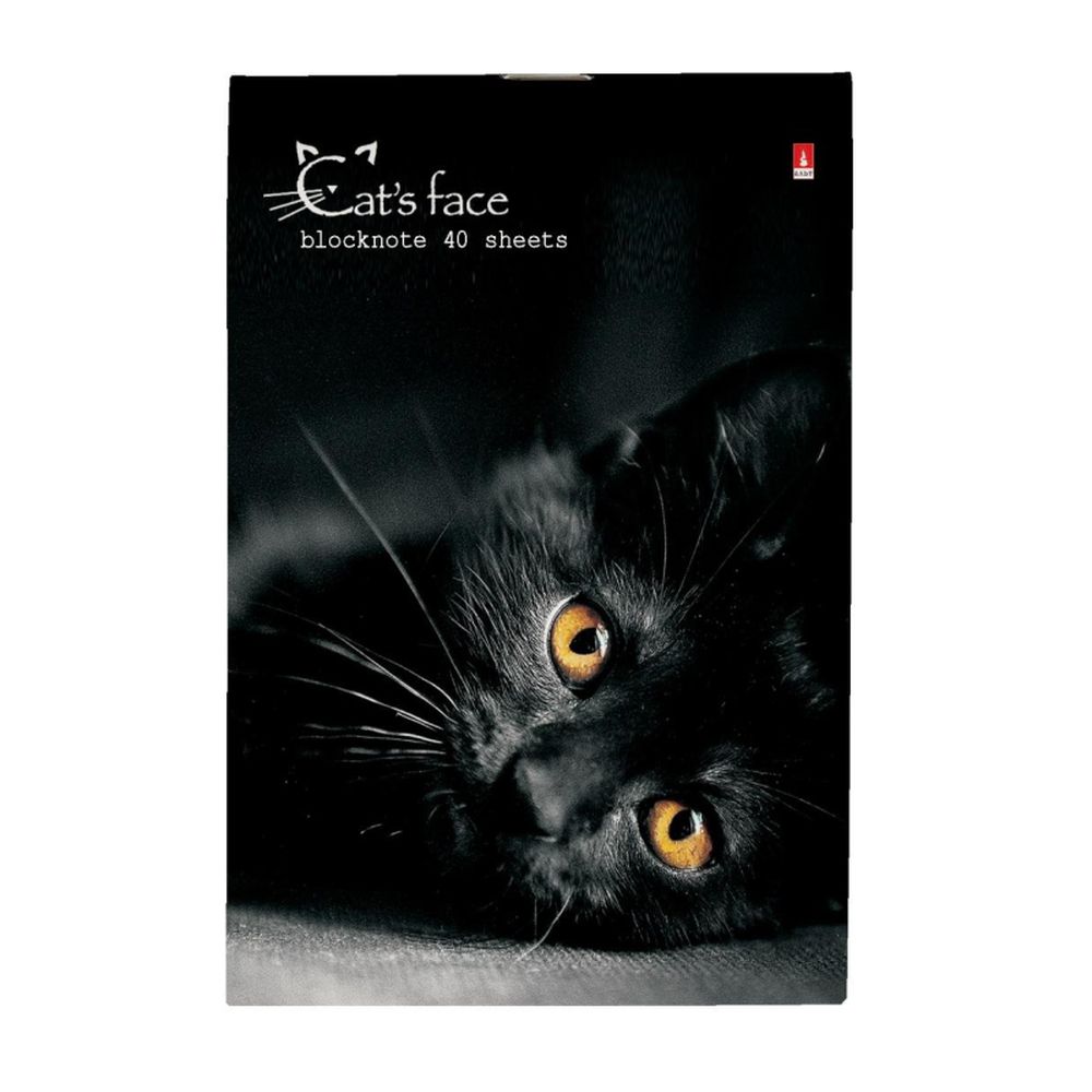 Блокнот 40л, А6, клетка, скрепка, Альт