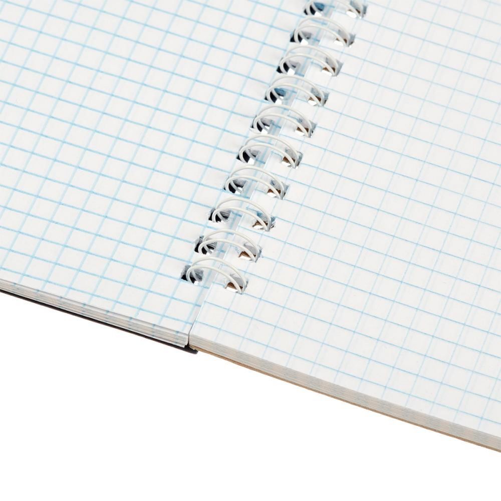 Блокнот 60л, А4, клетка, спираль, Attache, синий