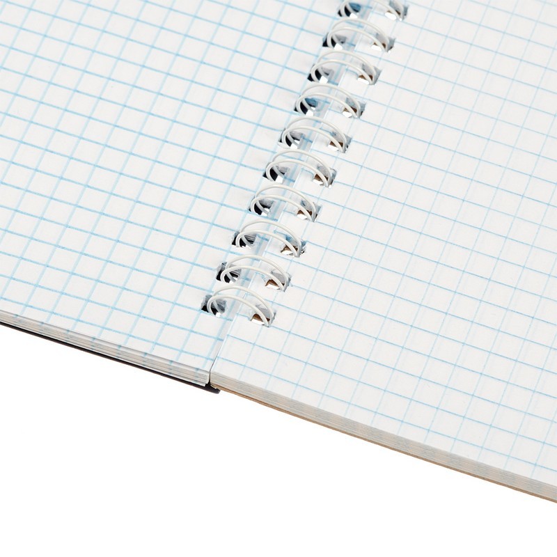 Блокнот 60л, А4, клетка, спираль, Attache, синий