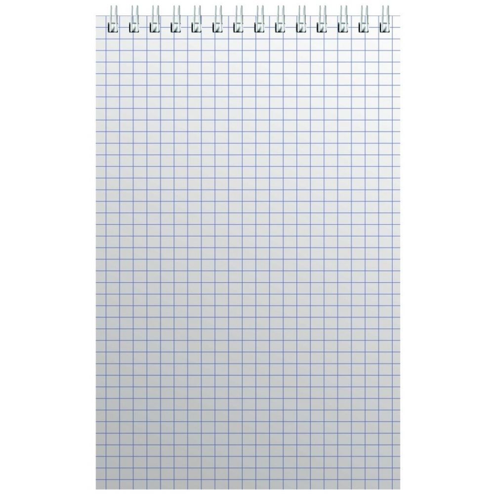 Блокнот 60л, А5, клетка, спираль, ATTACHE, зеленый