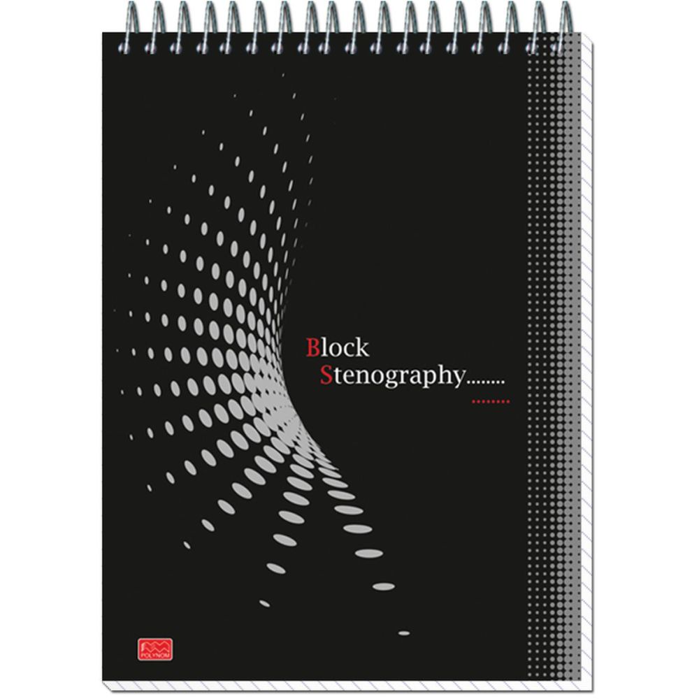 Блокнот 60л, А5, клетка, спираль, STENOGRAPHY, ассорти
