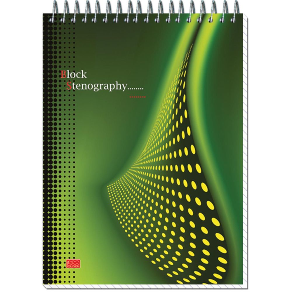 Блокнот 60л, А5, клетка, спираль, STENOGRAPHY, ассорти