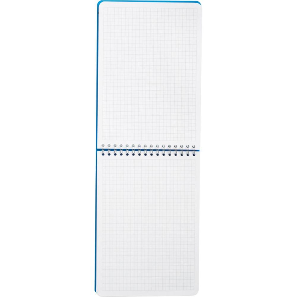 Блокнот 80л, А5, клетка, спираль, ATTACHE FANTASY, обл. пластик, голубой