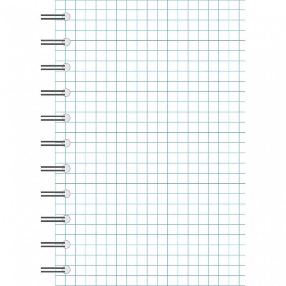 Блокнот 80л, А6, клетка, спираль, АЛЬТ, обл. пластик