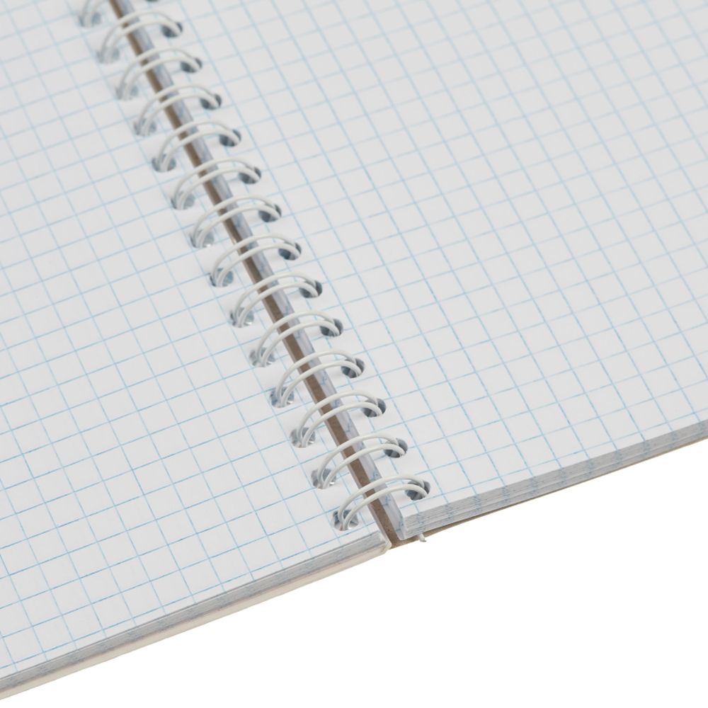 Тетрадь 120л, А5, клетка, спираль, Attache Nature