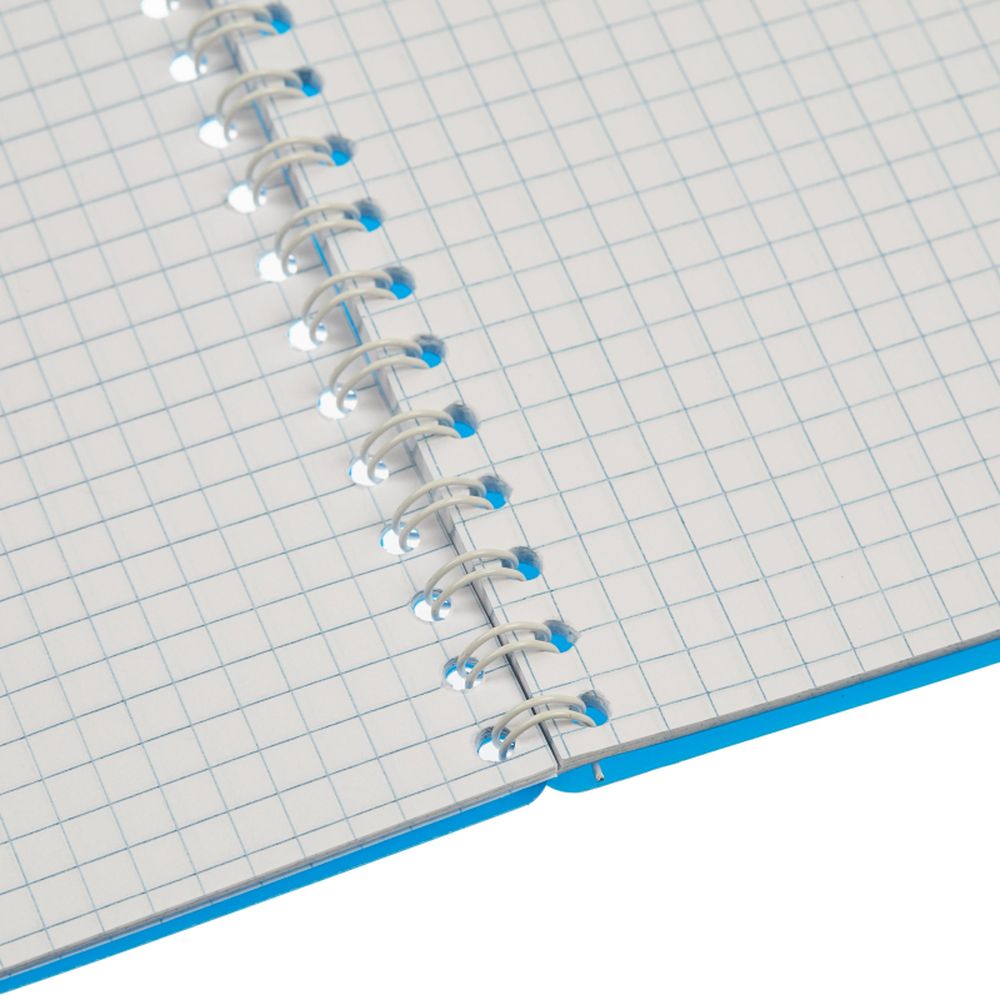 Тетрадь 48л, А5, клетка, спираль, Attache, обл. пластик, однотон. Ассорти