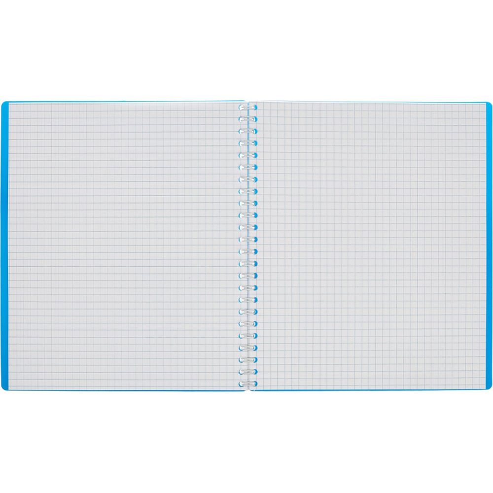 Тетрадь 48л, А5, клетка, спираль, Attache, обл. пластик, однотон. Ассорти