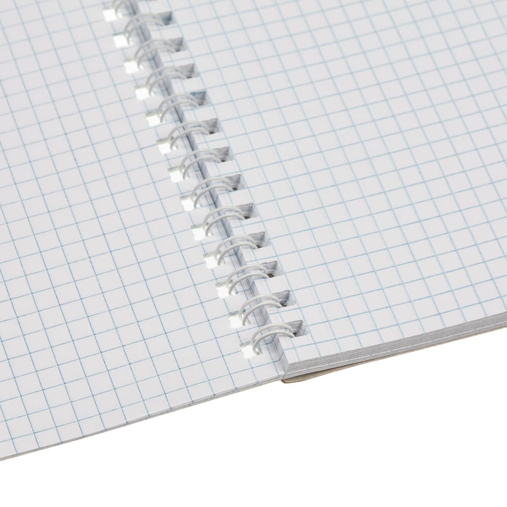 Тетрадь 60л, А5, клетка, спираль, Attache Nature