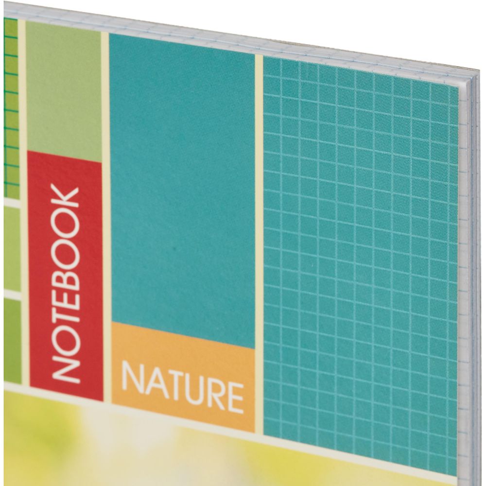 Тетрадь 80л, А4, клетка, спираль, Attache Nature