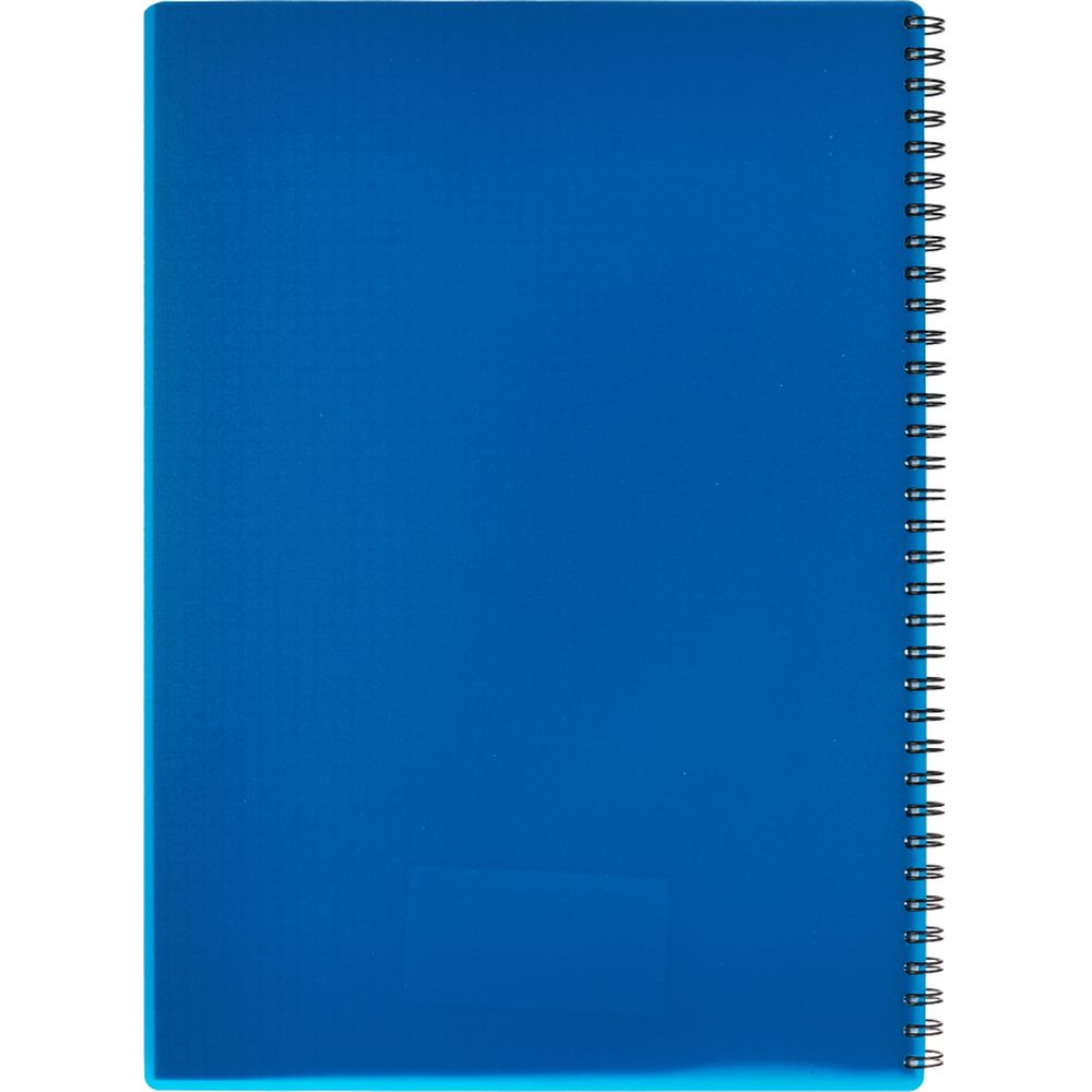 Тетрадь 96л, А4, клетка, спираль, Attache, обл. пластик, однотон. ассорти