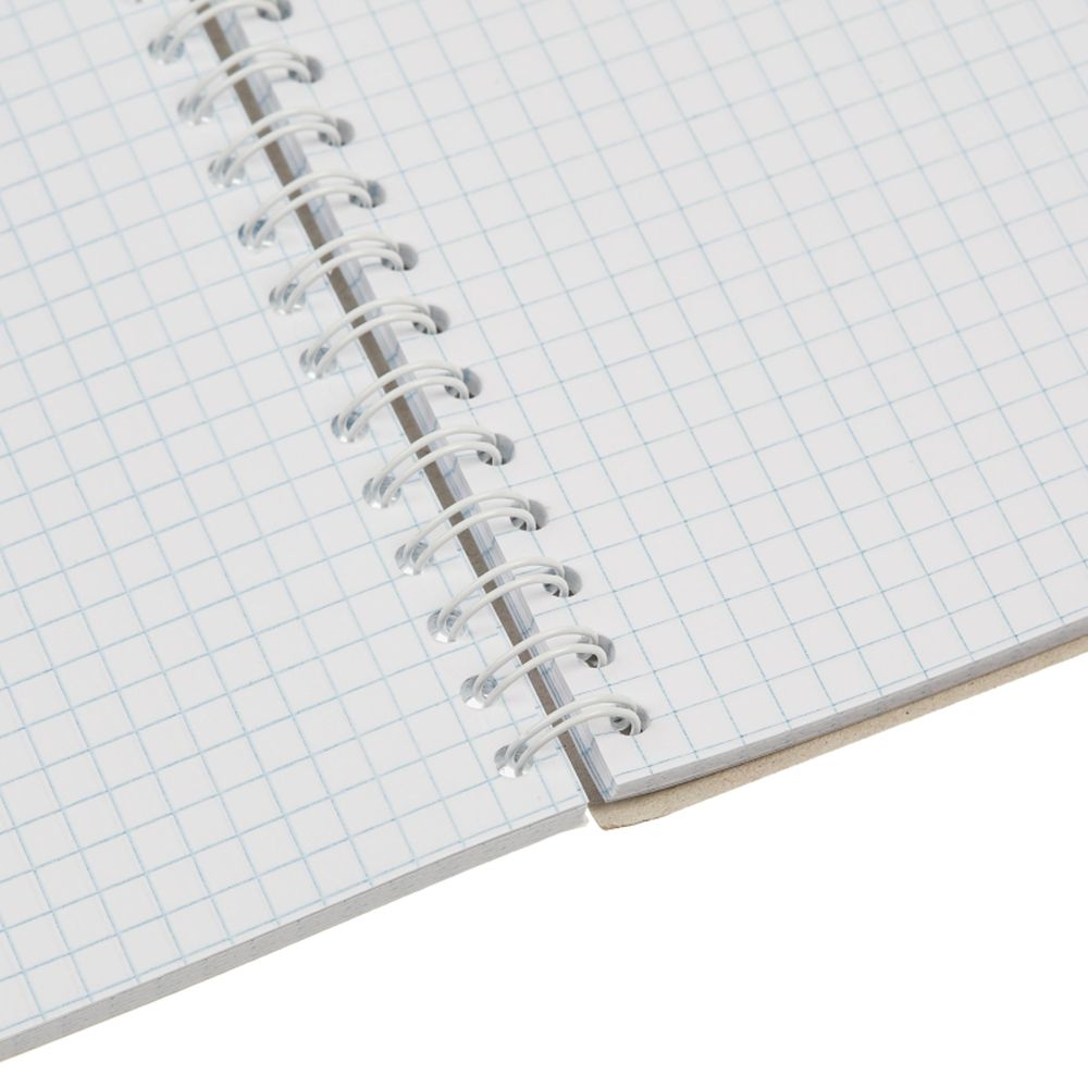 Тетрадь 96л, А5, клетка, спираль, Attache Nature