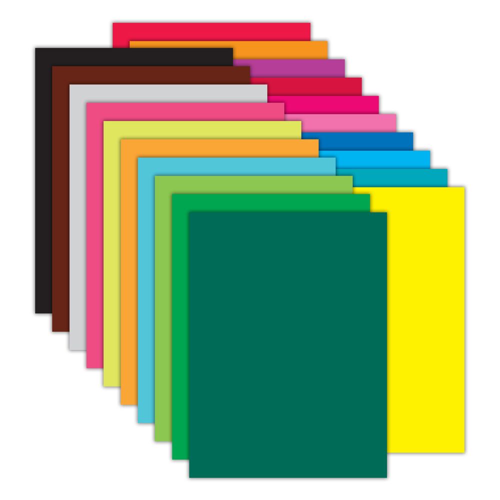 Картон цветной А4 МЕЛОВАННЫЙ, 80 листов, 20 цветов, в коробке, BRAUBERG, 200х290 мм,