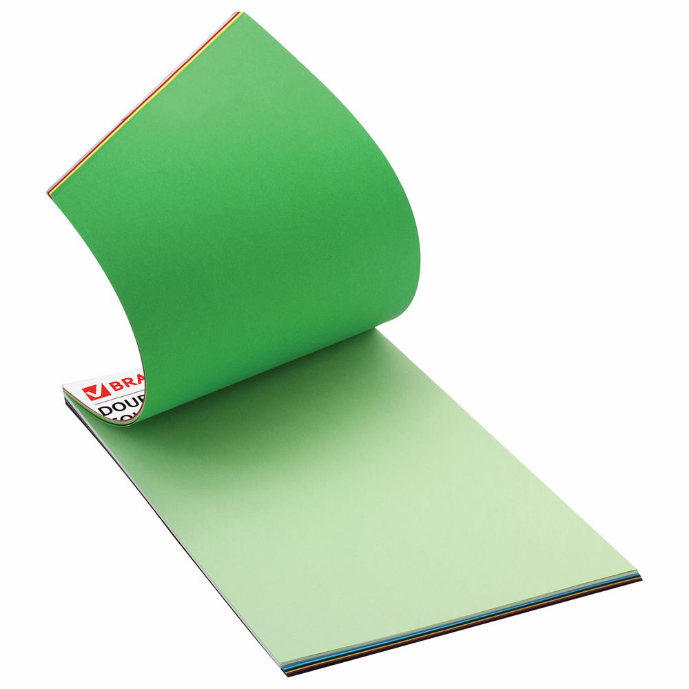 Картон цветной А4 ТОНИРОВАННЫЙ В МАССЕ, 48 листов 12 цветов, склейка