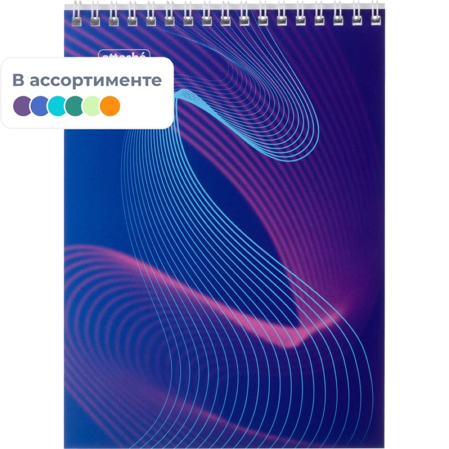 Блокнот А5 40 л, Attache,в клетку, на спирали (146x204 мм) 