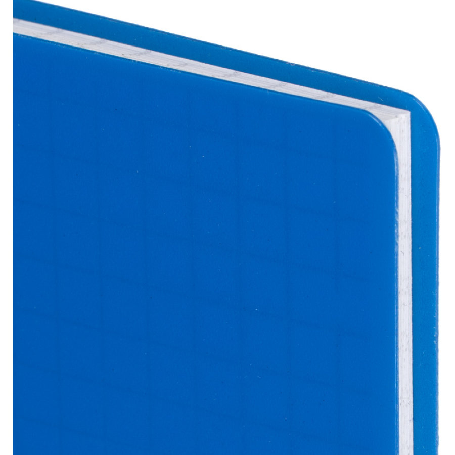 Блокнот А6 60 л, Attache Plastic, клетка, синий, на спирали (108x146 мм) 