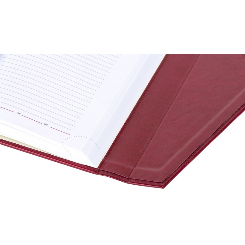 Ежедневник недатированный, бордо, А5,143х210мм,180л,ATTACHE MAGNET