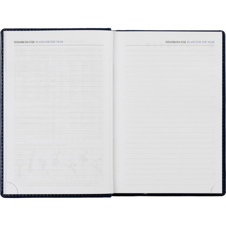 Ежедневник недатированный, синий, А5, 148x218, 352стр, Agenda