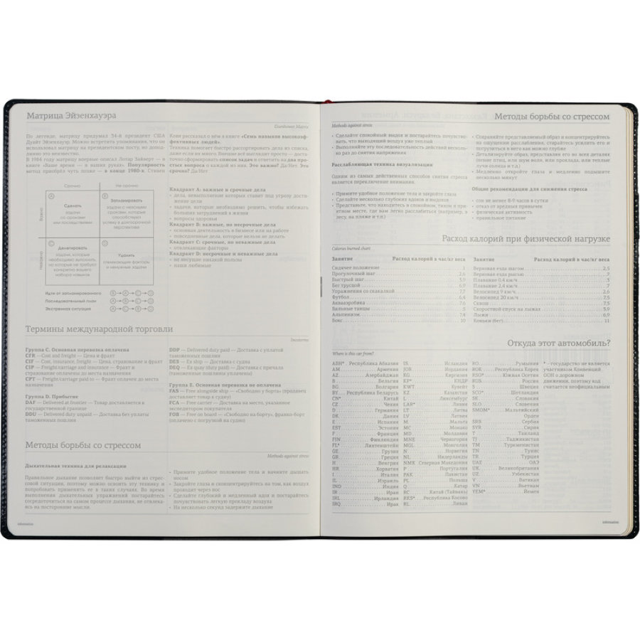 Еженедельник недатированный, синий, A4, 222х302мм, 128 стр., Br.V.PROFY