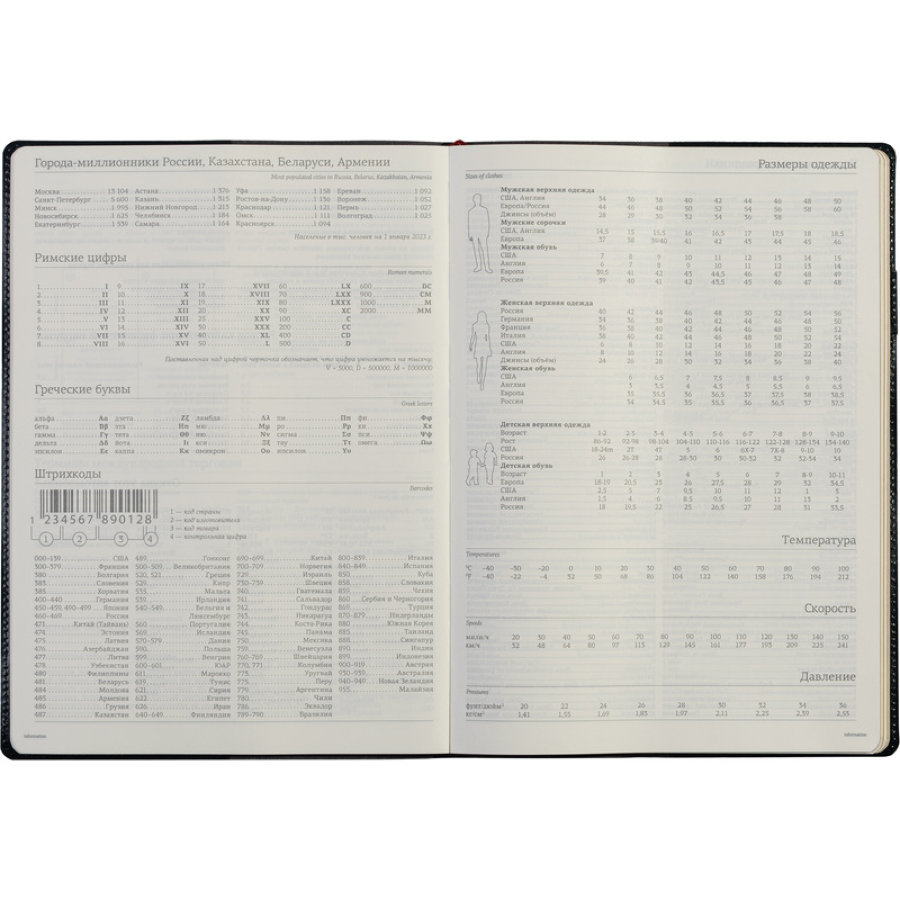 Еженедельник недатированный, синий, A4, 222х302мм, 128 стр., Br.V.PROFY