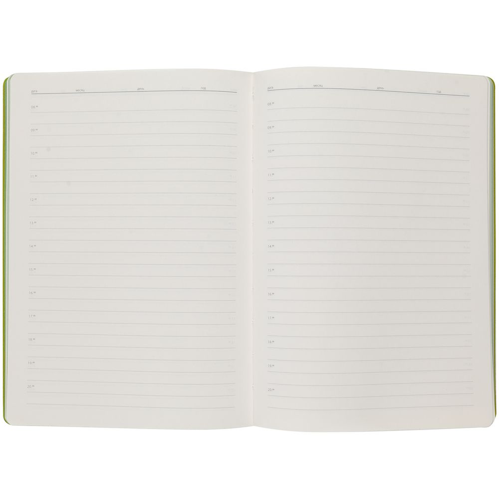 Ежедневник Flexpen, недатированный, серебристо-зеленый