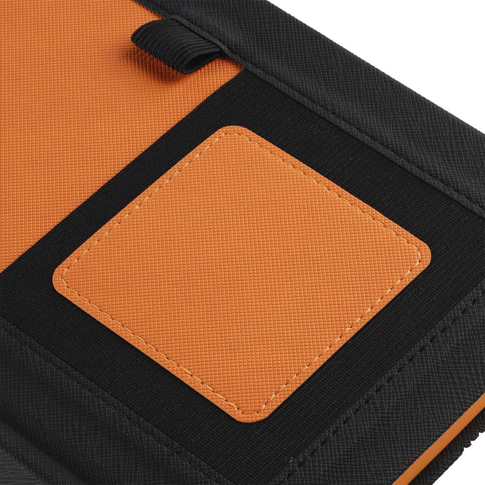 Ежедневник Mobile, недатированный, черный, оранжевый