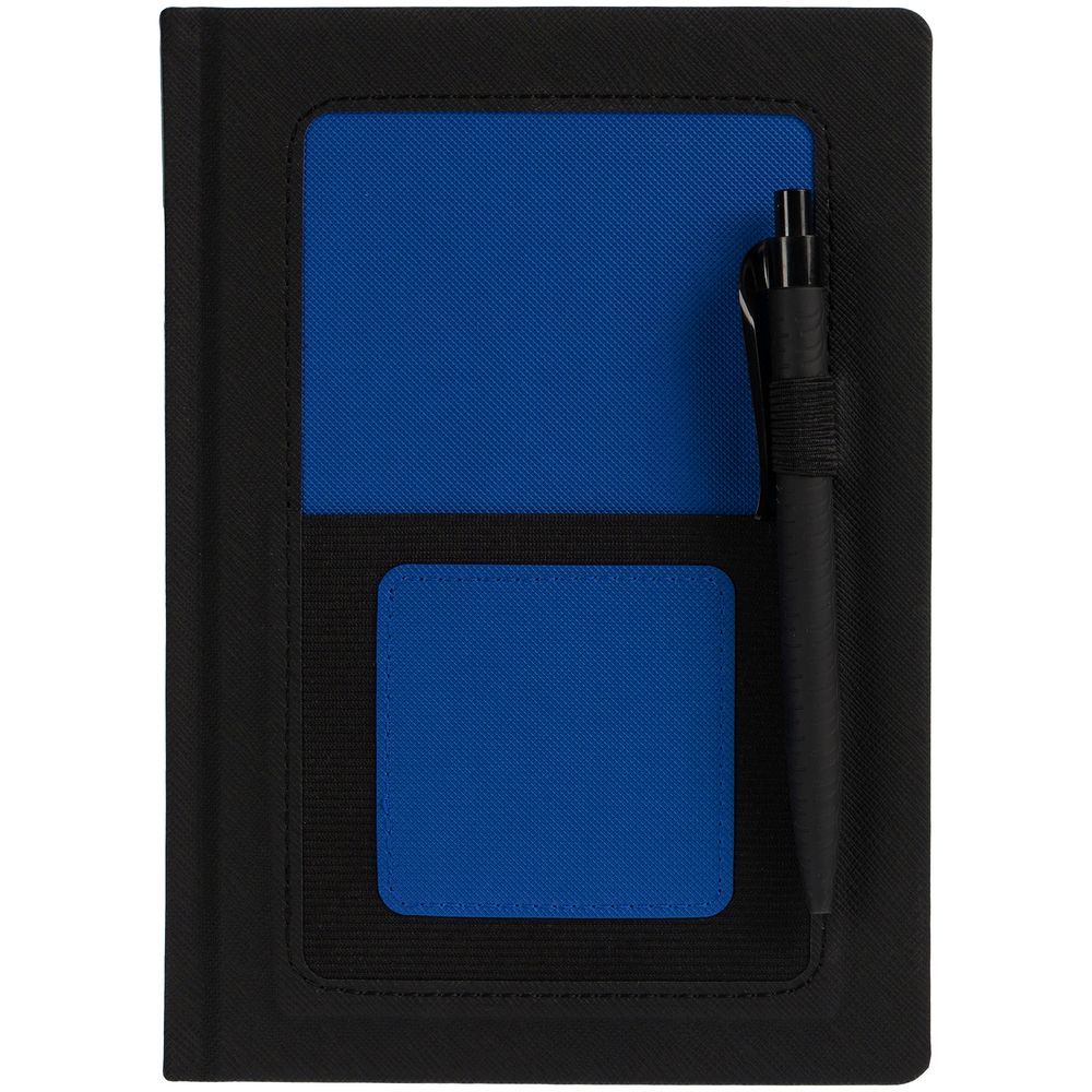 Ежедневник Mobile, недатированный, черный, синий