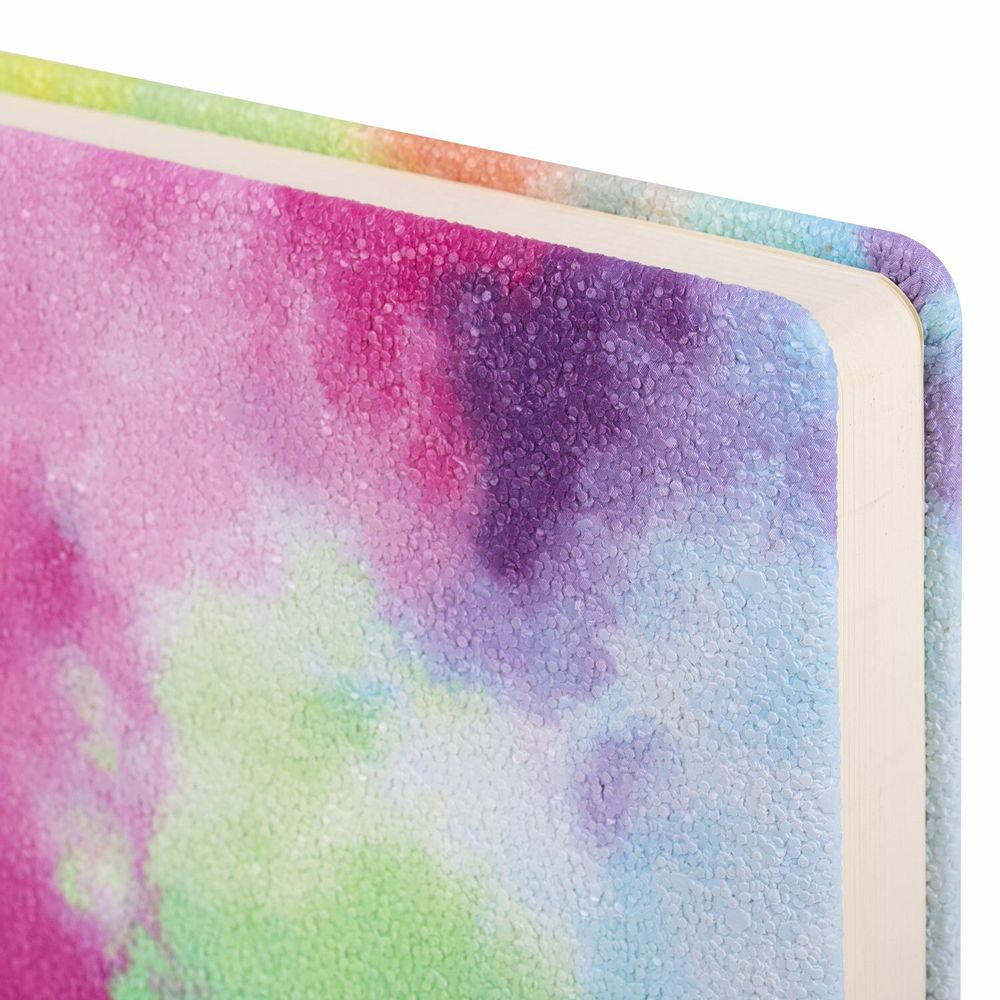 Ежедневник недатированный А5 138х213 мм BRAUBERG "Nebula", под кожу, застежка, 160 л., зелёный микс