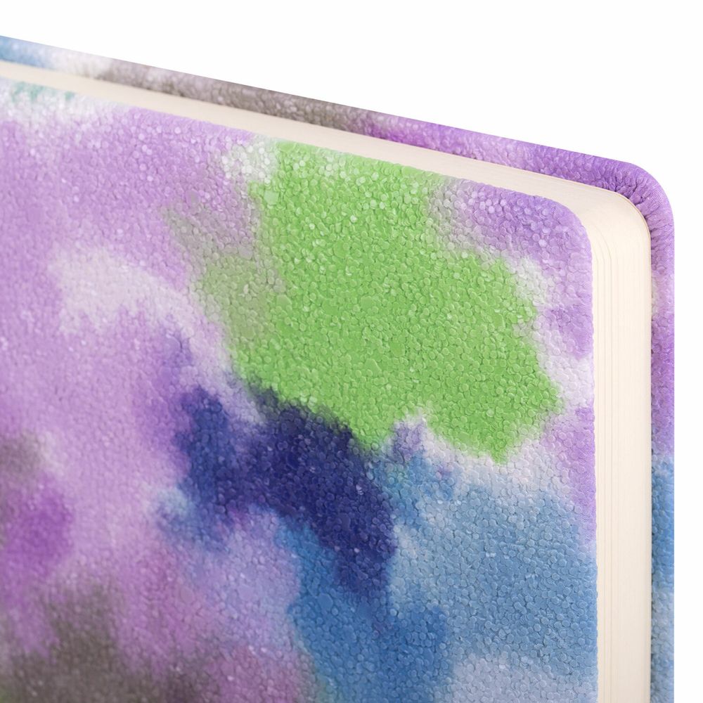 Ежедневник недатированный А5 138х213мм BRAUBERG Nebula, под кожу, застежка 160л, синий микс