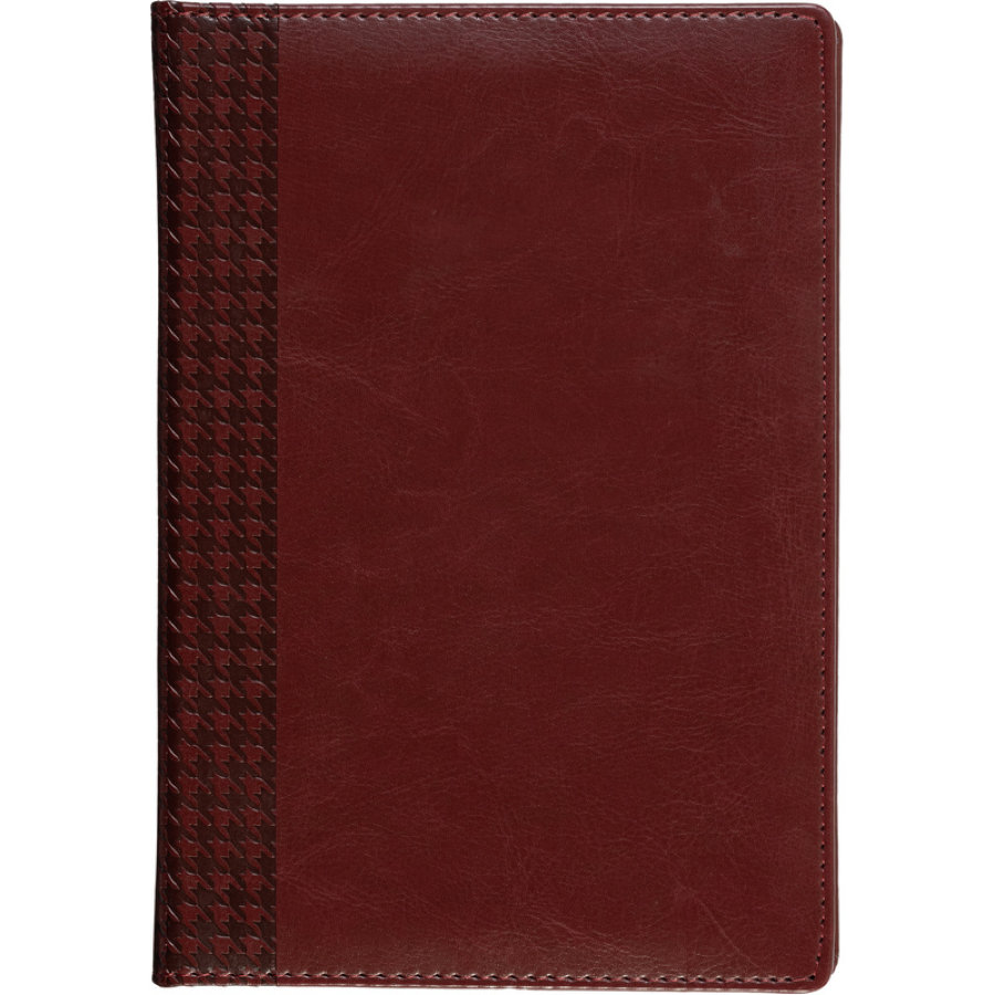 Ежедневник недатированный , бордо, тв пер, 140х200, 160л, Lozanna