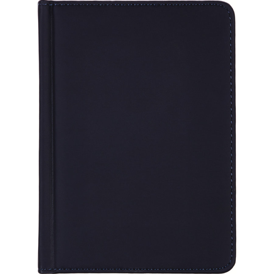 Ежедневник недатированный  A6+, 136л, VELVET  темно-синий navy