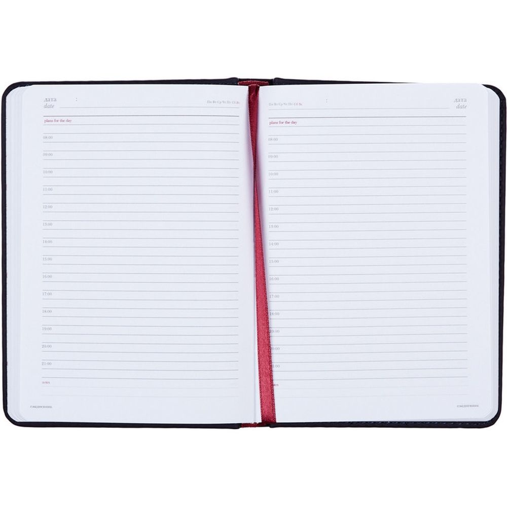 Ежедневник недатированный  A6+, 136л, VELVET  темно-синий navy