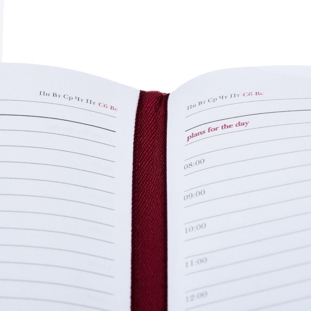 Ежедневник недатированный  A6+, 136л, VELVET  темно-синий navy