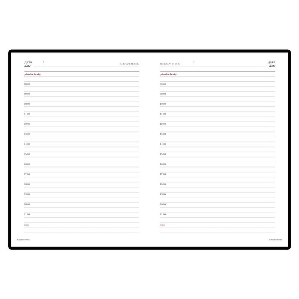 Ежедневник недатированный A6+, 136л, VELVET сиреневый