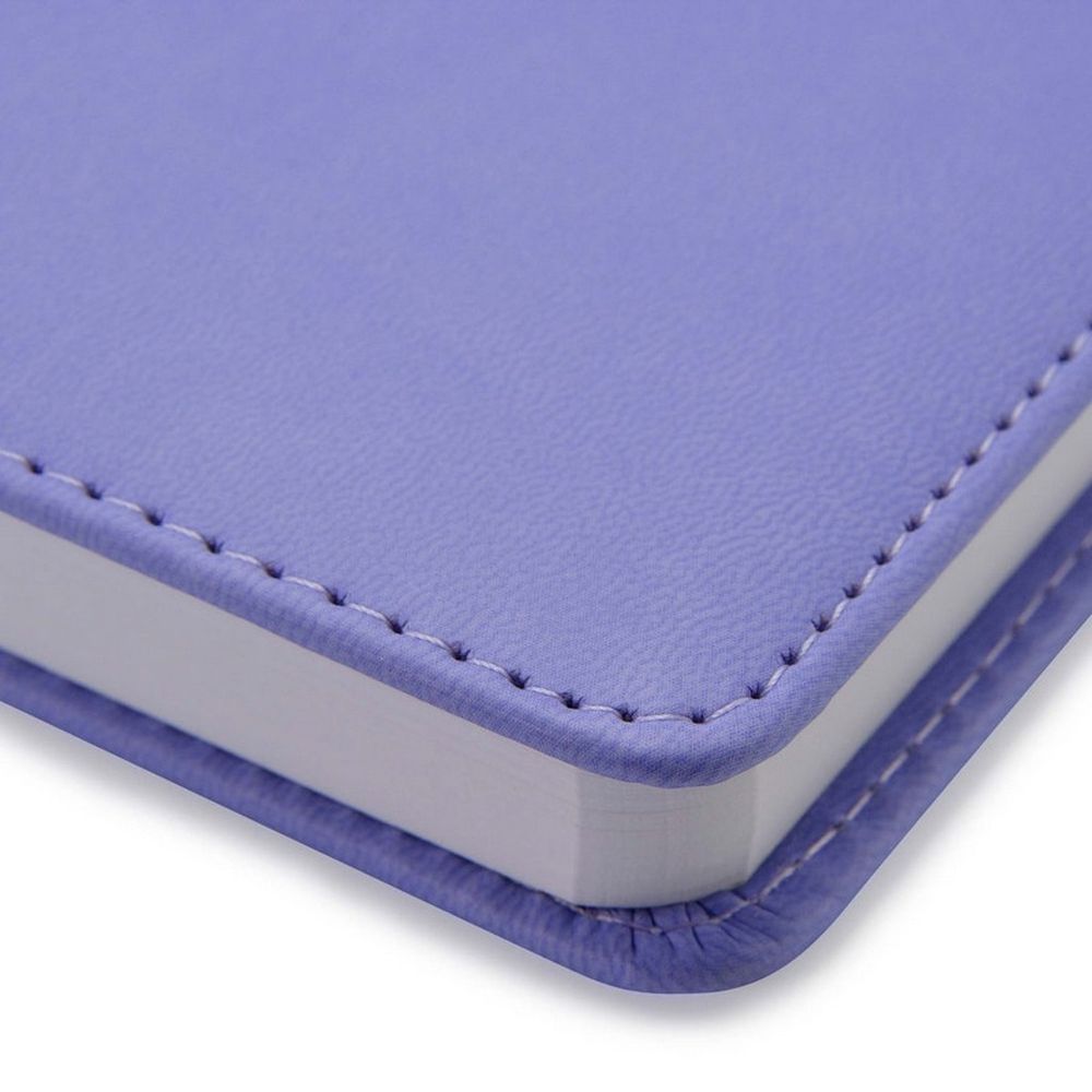 Ежедневник недатированный A6+, 136л, VELVET сиреневый