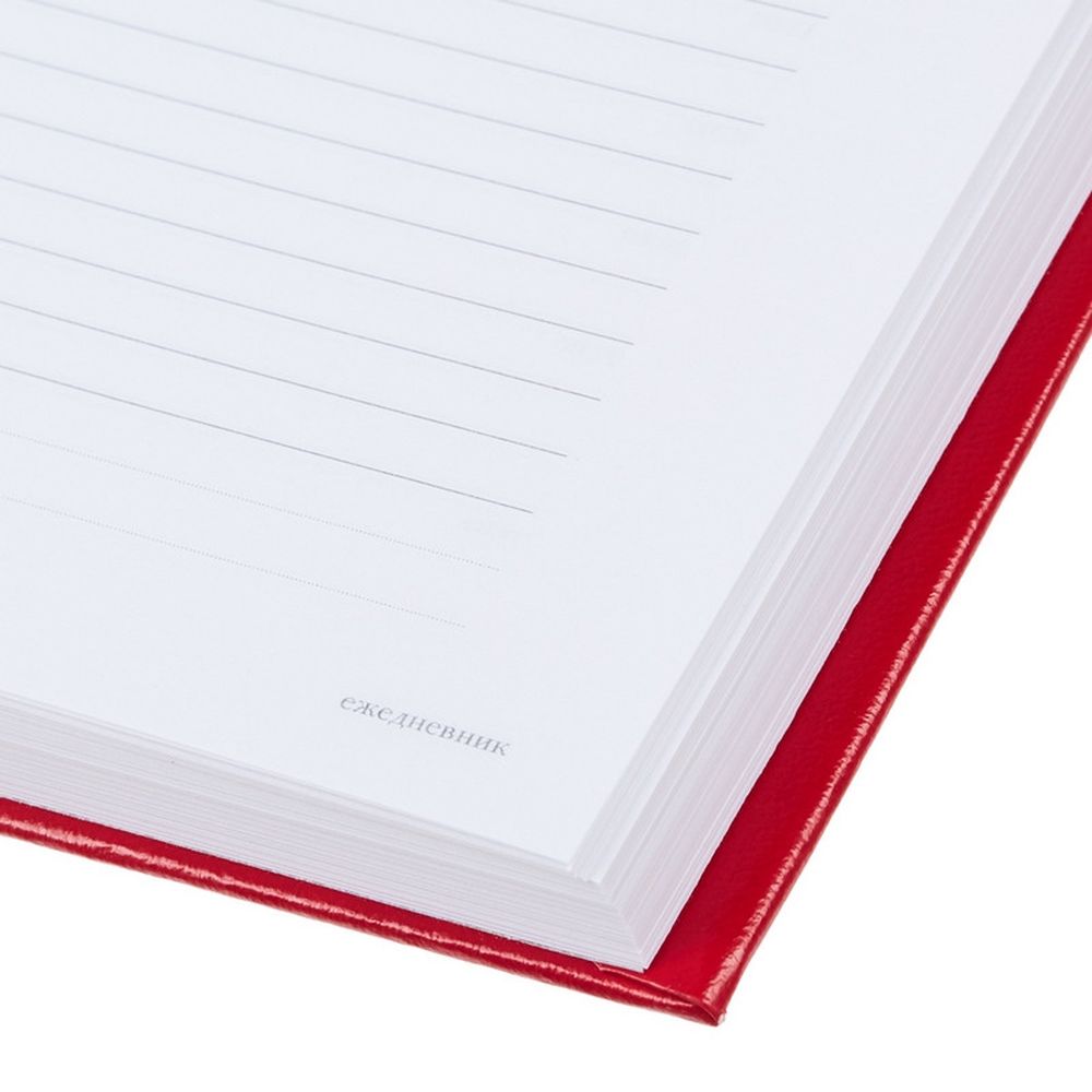 Ежедневник недатированный А5+, 136л, IDEAL NEW красный
