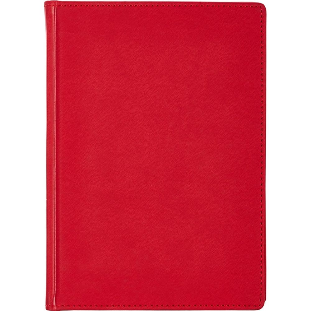 Ежедневник недатированный  А5+, 136л, VELVET красный 