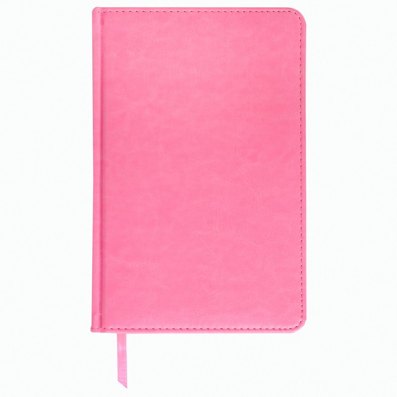 Ежедневник недатированный А5 138х213 мм BRAUBERG "Imperial" под кожу, 160 л., розовый