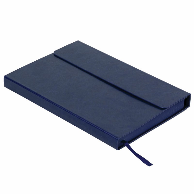 Ежедневник недатированный А5 (148х218 мм) GALANT "Magnetic", кожзам, магнитный клапан, 160 л., синий