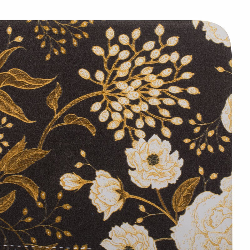 Ежедневник учителя специализированный А5 (215х145 мм) BRAUBERG, 144 л., кожзам, "Цветы на черном"