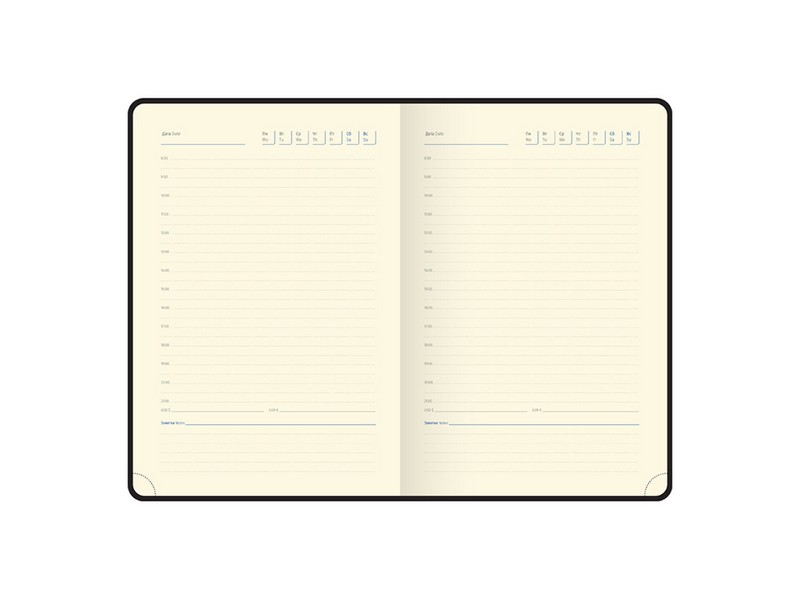 Ежедневник недатированный A5, 160л., кожзам, Berlingo "Vivella Prestige", аквамарин