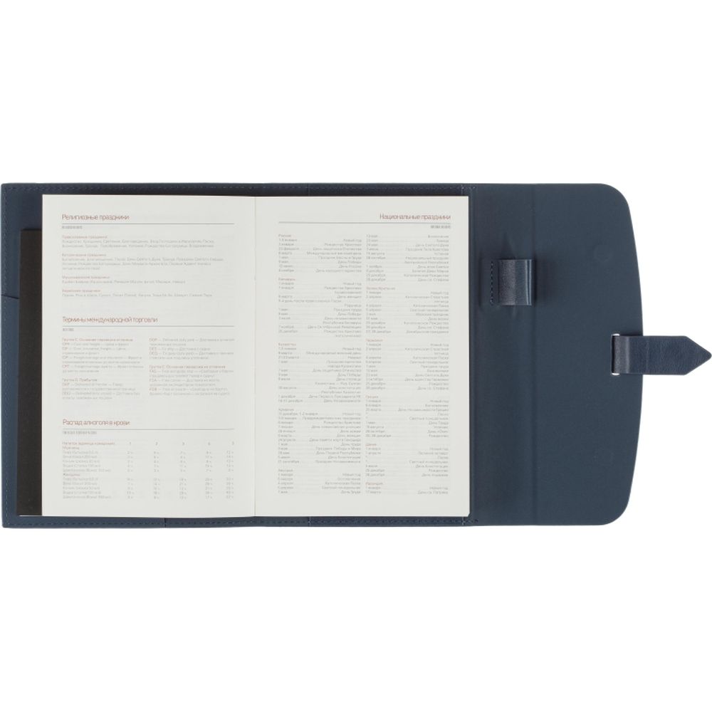 Ежедневник недатированный А5 175x235 мм Senate синий 272 стр.