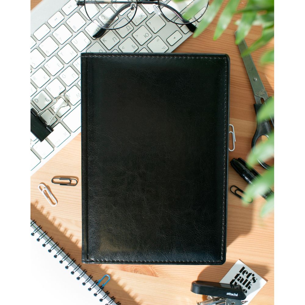 Ежедневник недат. А5+, 145х205, Velvet черный , 272 стр.