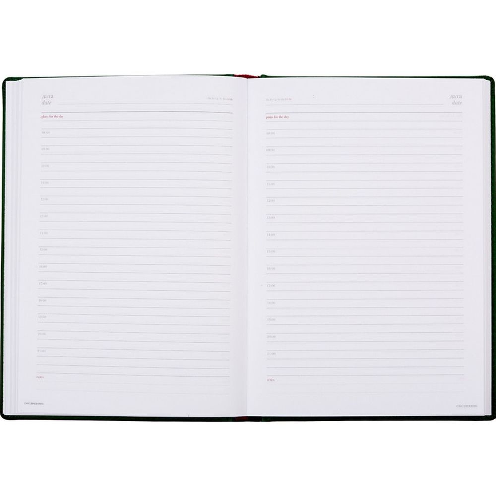 Ежедневник недат. А5+, 145х205, Velvet зеленый, 272 стр.