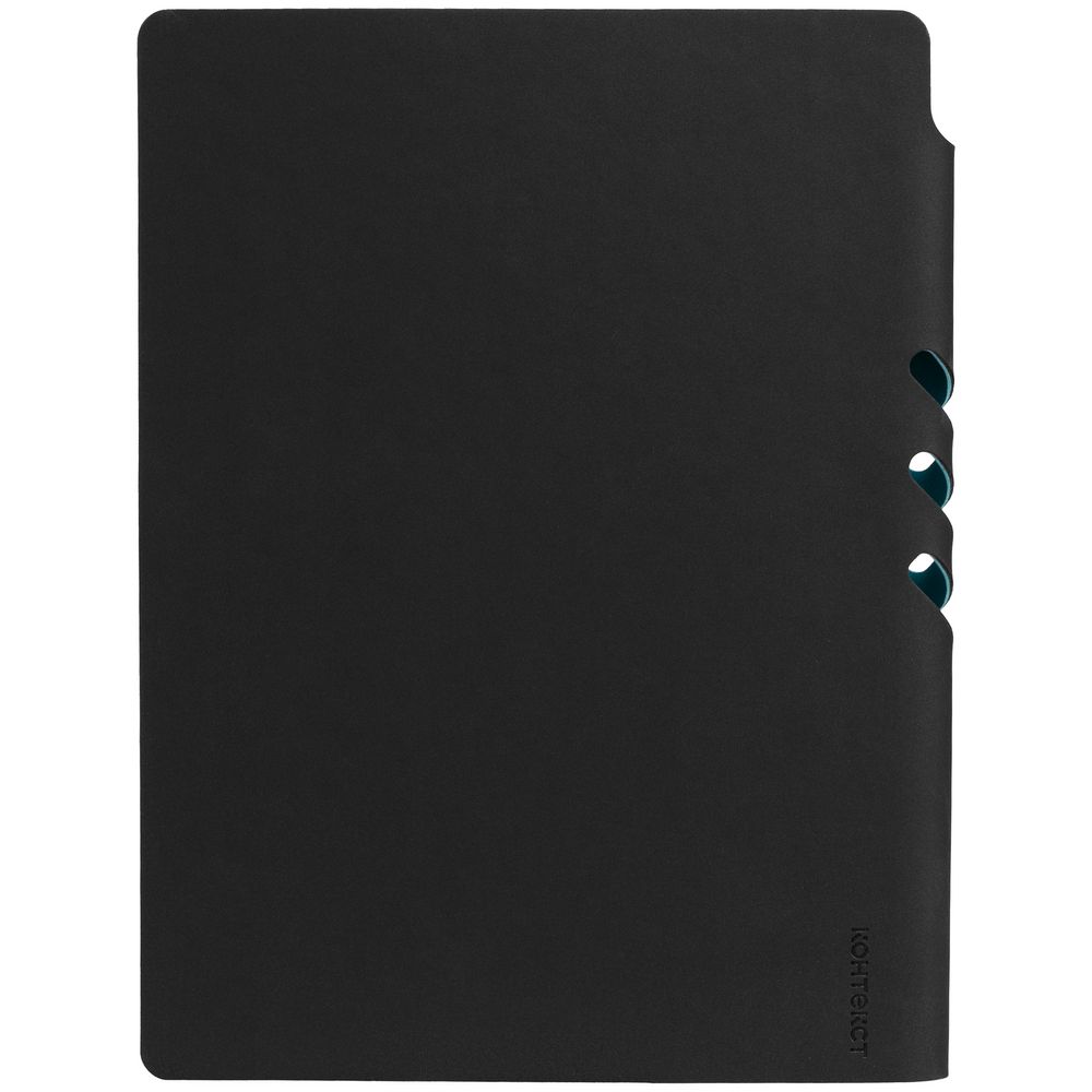 Ежедневник Flexpen Black недатированный черный с бирюзовым